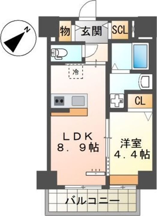 福岡県福岡市東区松島1(マンション)の賃貸物件の間取り