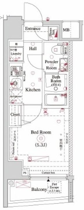 OMNIA横濱阪東橋の間取り