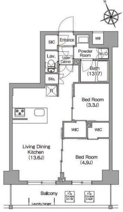 コンフォリア東葛西の間取り