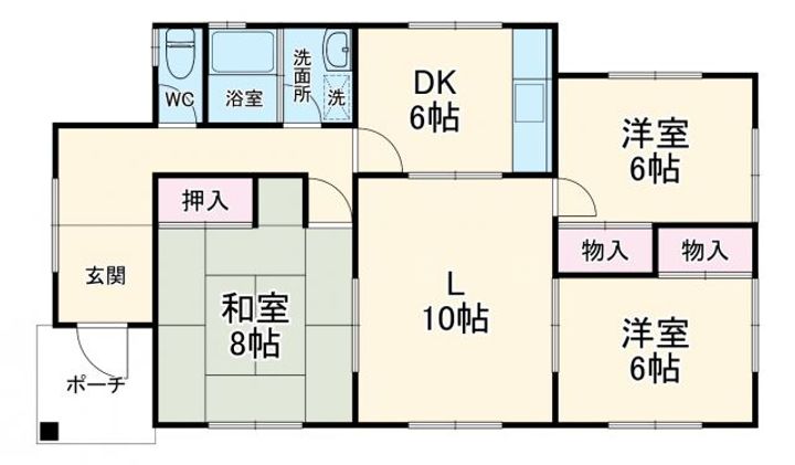 埼玉県熊谷市善ヶ島(一戸建)の賃貸物件の間取り