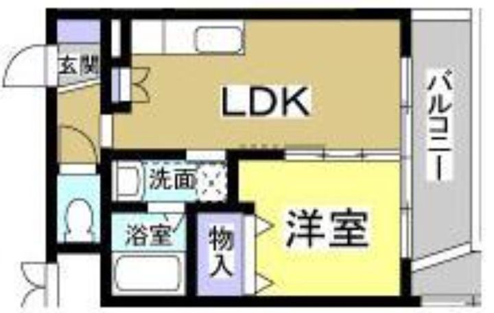 静岡県浜松市中央区塩町(マンション)の賃貸物件の間取り