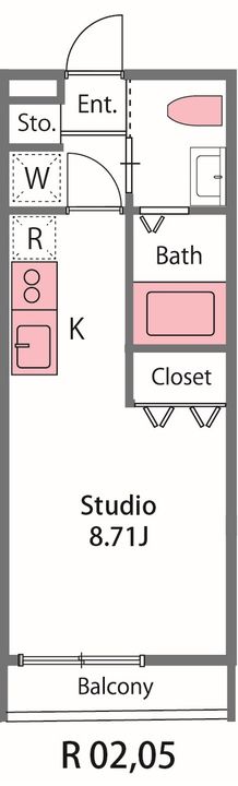 埼玉県鴻巣市新宿2(アパート)の賃貸物件の間取り