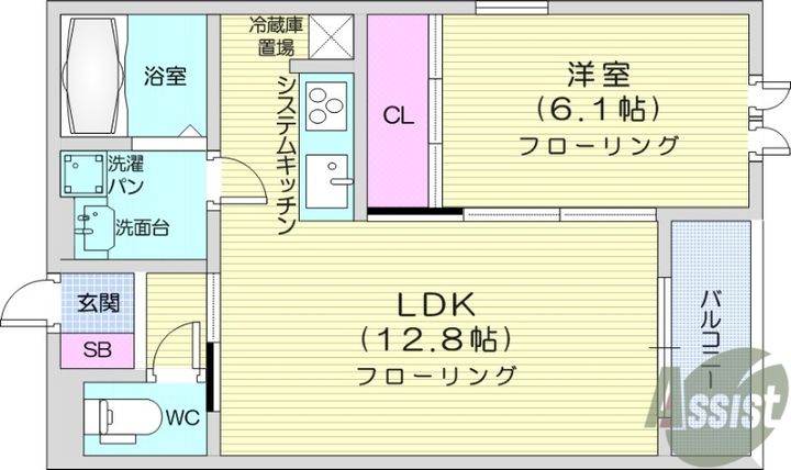 宮城県仙台市青葉区小田原5(一戸建)の賃貸物件の間取り