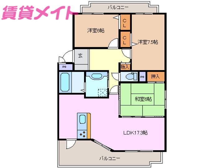 アーク・Kの間取り