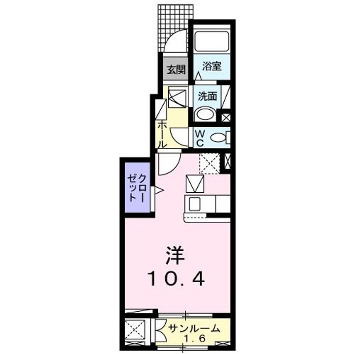 愛知県西尾市巨海町森越(アパート)の賃貸物件の間取り