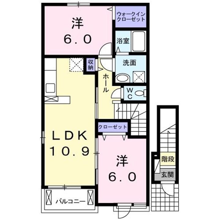 広島県廿日市市塩屋2(アパート)の賃貸物件の間取り