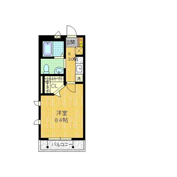 シャーメゾン都町の間取り