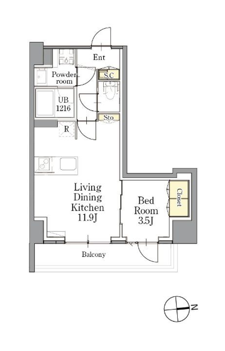 CLASSEUM仙台新寺通の間取り