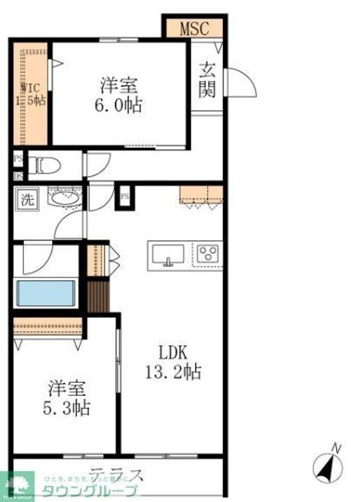 Precious西山元町の間取り
