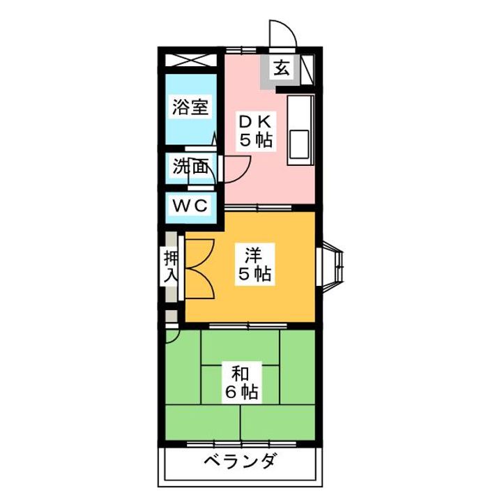第2フラワーアイランド二本松の間取り