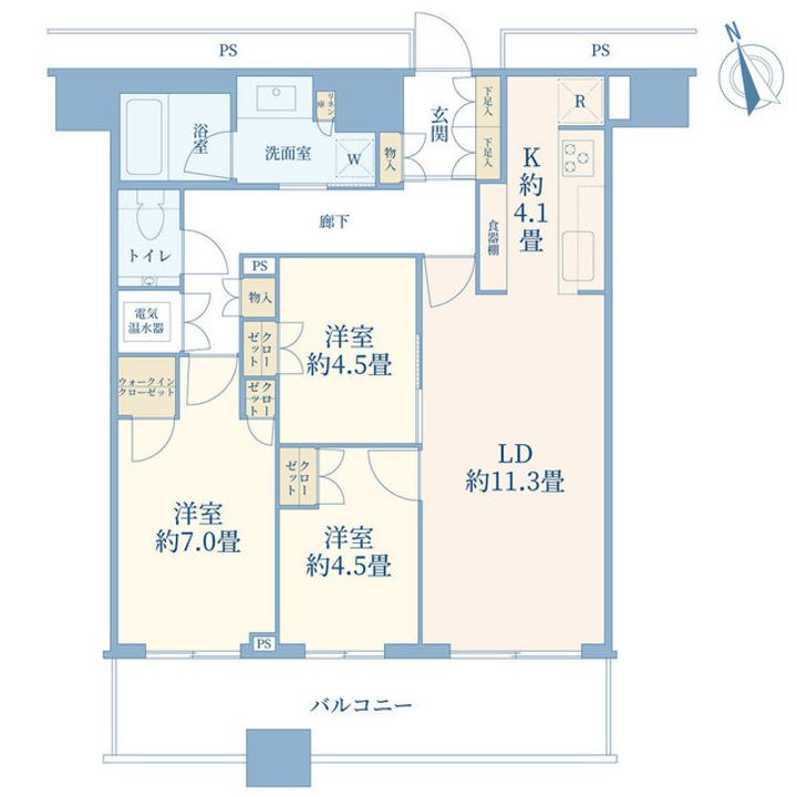 勝どきザ・タワーの間取り