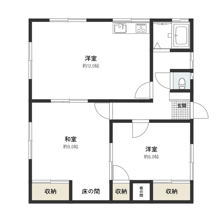 青森県八戸市長者4(一戸建)の賃貸物件の間取り
