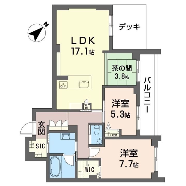 グランディール横濱台場の間取り