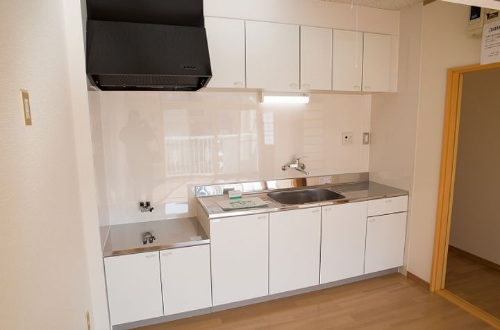 宮城県仙台市泉区七北田字東裏(アパート)の賃貸物件のキッチン