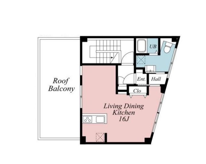 東京都中野区江原町3(マンション)の賃貸物件の間取り