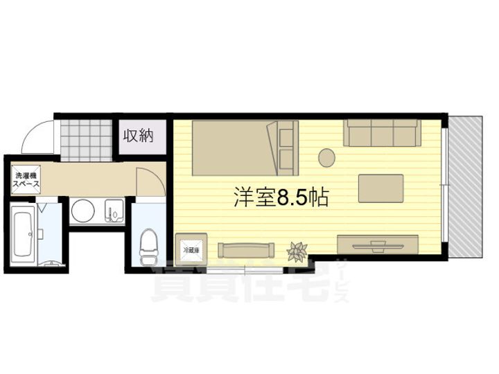 ベルデ牧野の間取り