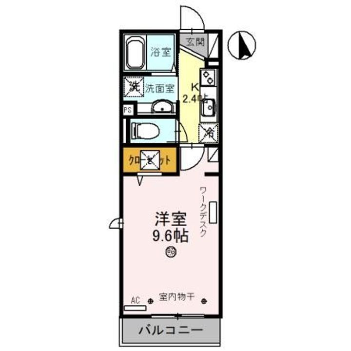 埼玉県八潮市大瀬4(アパート)の賃貸物件の間取り