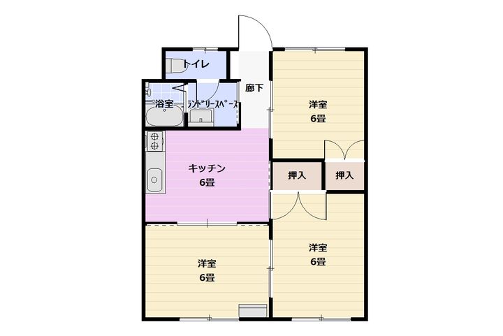 コーポ外村の間取り