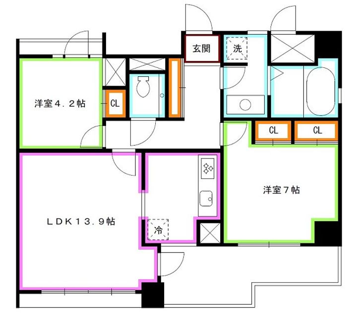 東京都武蔵野市吉祥寺北町4(マンション)の賃貸物件の間取り
