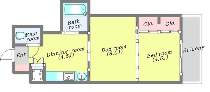 アルデール南鍛冶町の間取り