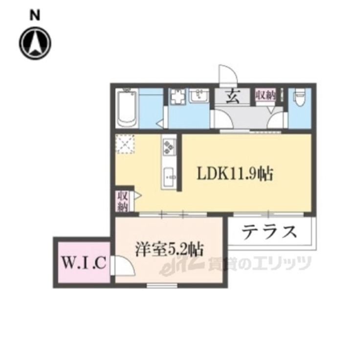 シエーナ楠葉ジェミオスの間取り