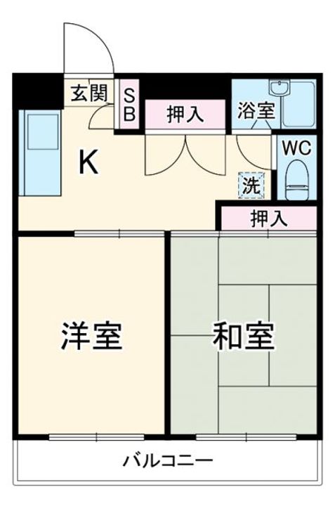 コンフォール長沼の間取り