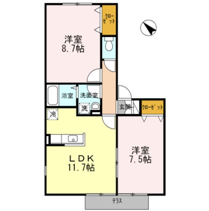 リースランド泉ヶ丘の間取り