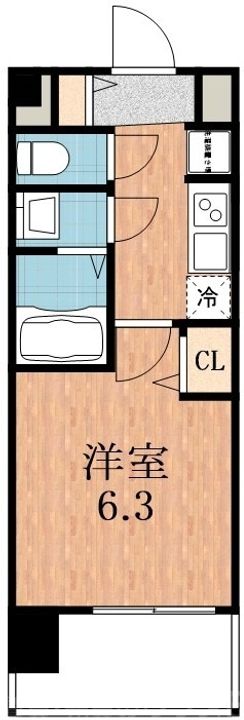 大阪府大阪市阿倍野区天王寺町北1(マンション)の賃貸物件の間取り