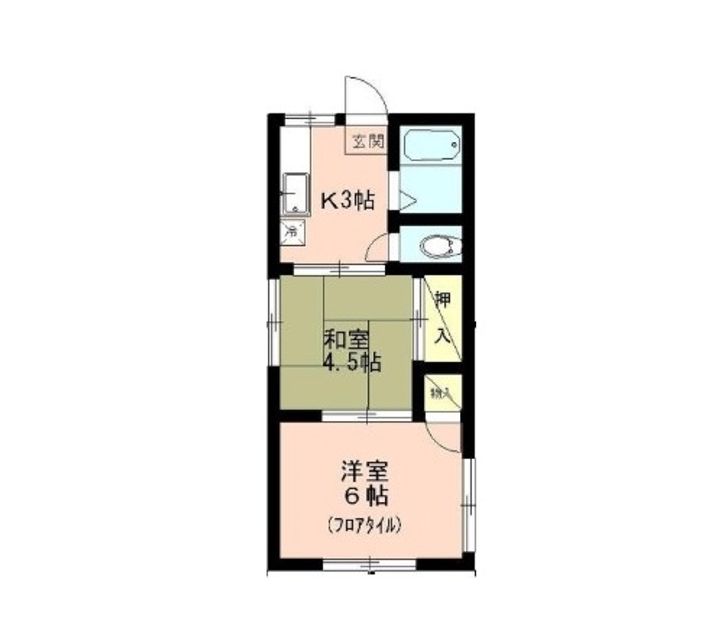 東京都中野区上高田4(アパート)の賃貸物件の間取り