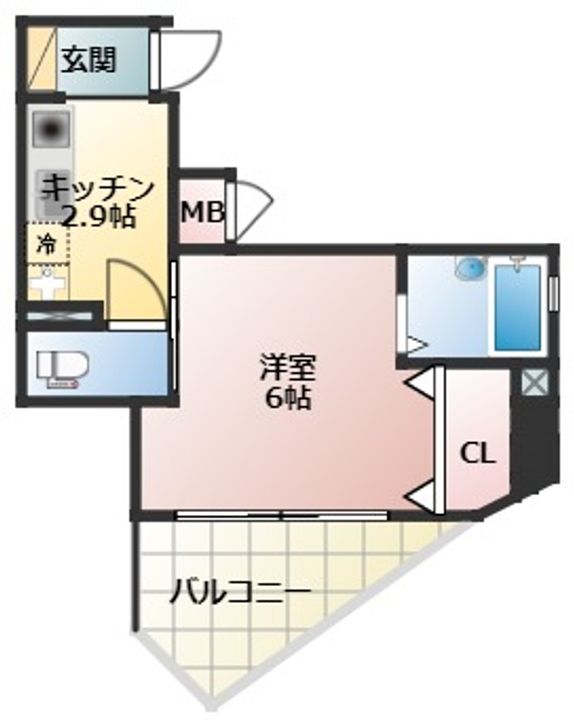 サンシャルム万代の間取り