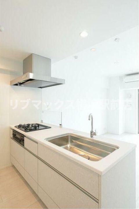 神奈川県川崎市中原区今井仲町(マンション)の賃貸物件のキッチン