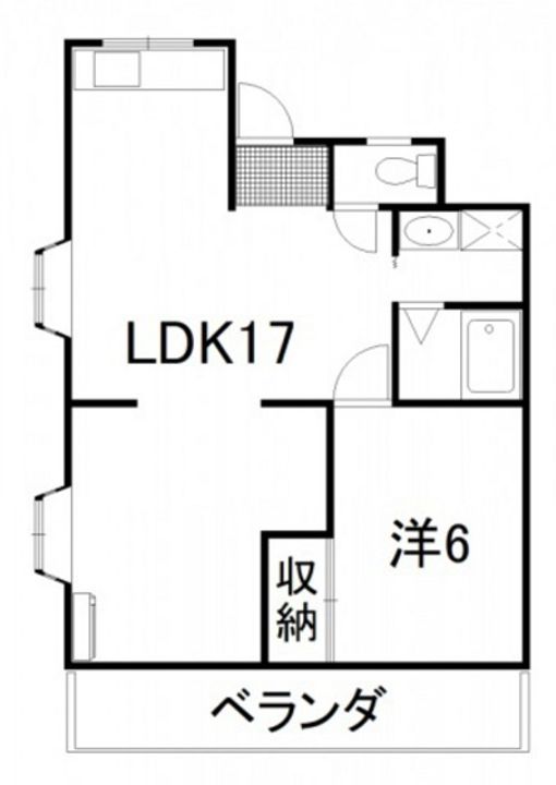広島県東広島市西条町助実(マンション)の賃貸物件の間取り