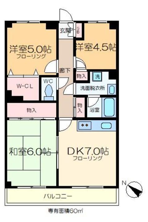 レピドール福田の間取り