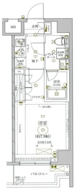 東京都大田区西糀谷1(マンション)の賃貸物件の間取り