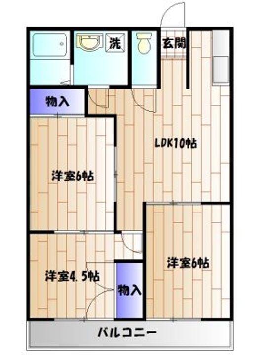 ドミール石川の間取り