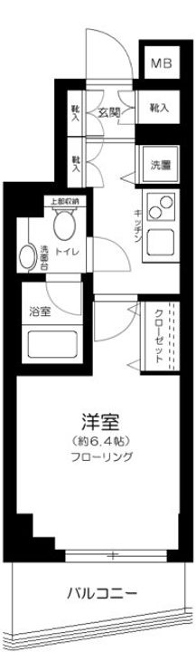 東京都台東区池之端3(マンション)の賃貸物件の間取り