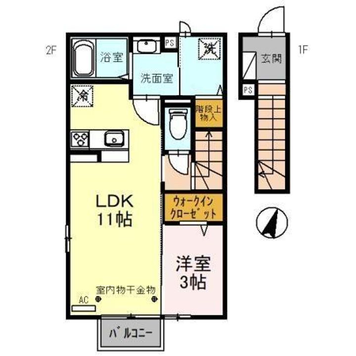 富山県富山市新金代1(一戸建)の賃貸物件の間取り
