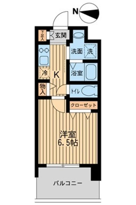 千葉県船橋市本町6(マンション)の賃貸物件の間取り