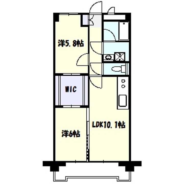 神奈川県横浜市青葉区美しが丘4(マンション)の賃貸物件の間取り
