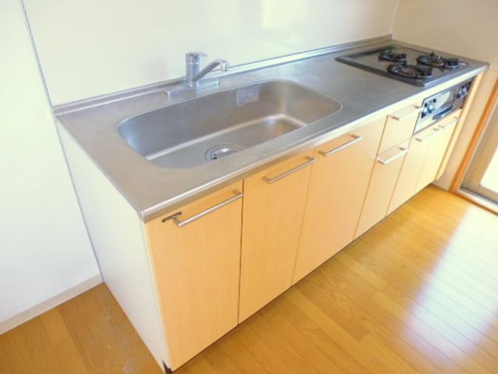 神奈川県川崎市中原区中丸子(マンション)の賃貸物件のキッチン