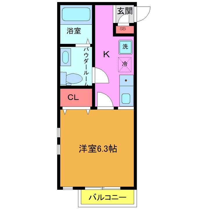 ヴィータフェリーチェ西佐津間の間取り