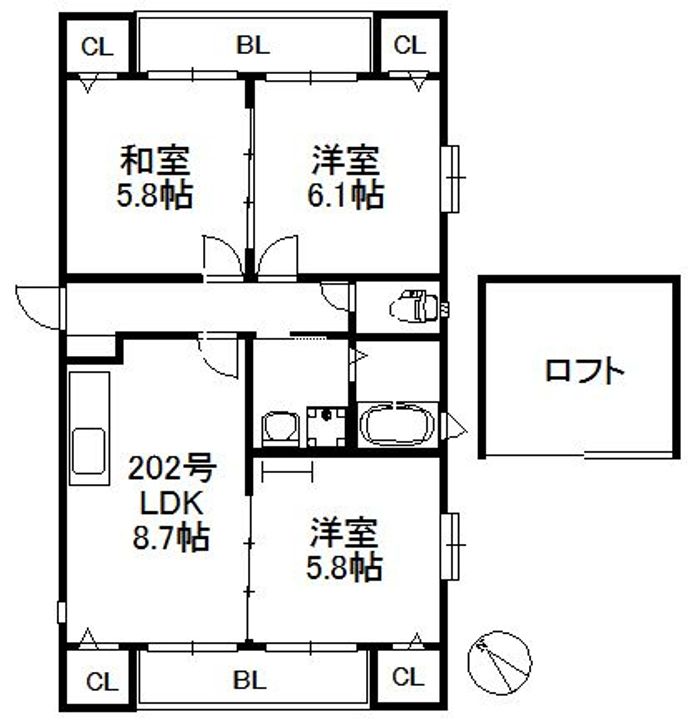 ポラリスN-Vの間取り
