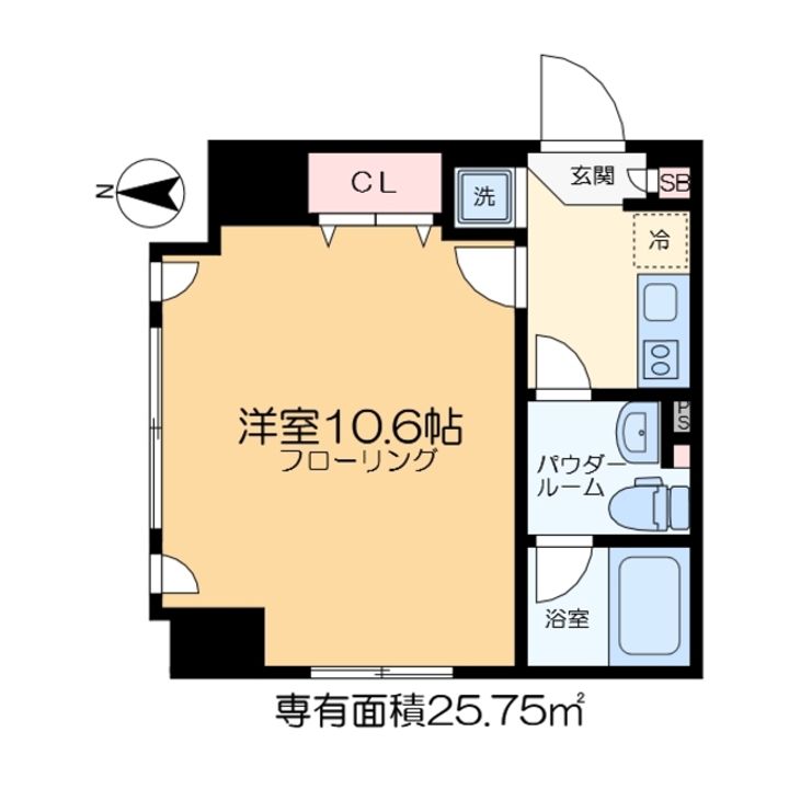 東京都江東区森下3(マンション)の賃貸物件の間取り