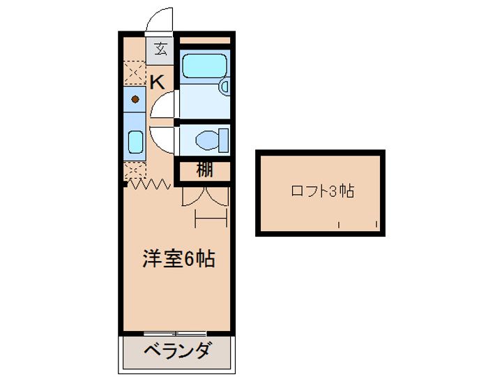 宮崎県都城市広原町(アパート)の賃貸物件の間取り