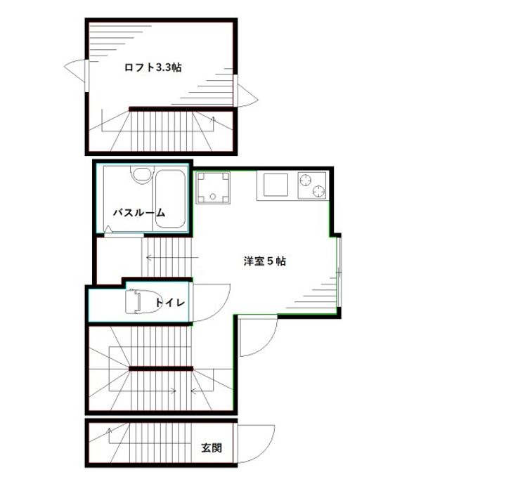 東京都中野区大和町2(アパート)の賃貸物件の間取り