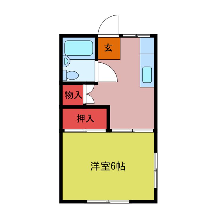 榎屋第二ハイツの間取り