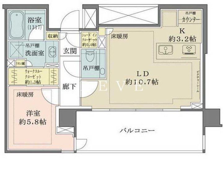 ザ・パークハウス千代田六番町の間取り