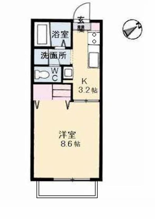 グリーンハイツ味野の間取り