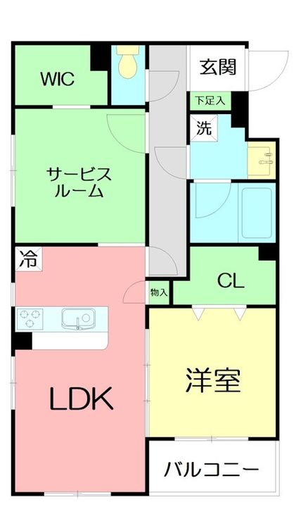神奈川県茅ヶ崎市本村4(マンション)の賃貸物件の間取り