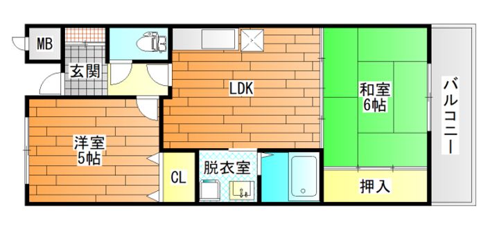 井関マンションの間取り
